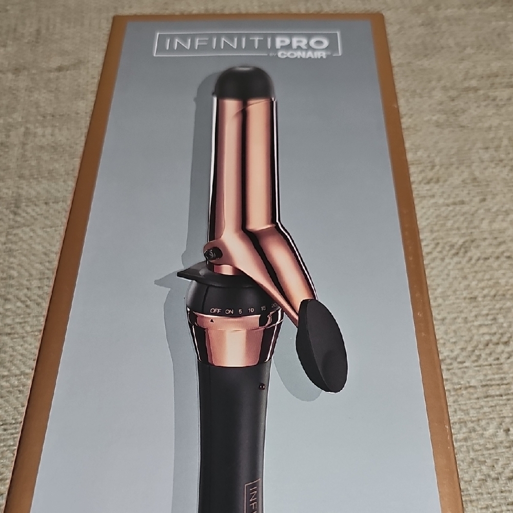 NEW Rose Gold Titanium 1-Inch Curling Iron CONAIR - Picture 3 of 13